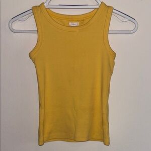 Next High Neck Yellow Tank Top(Vests), Size Small